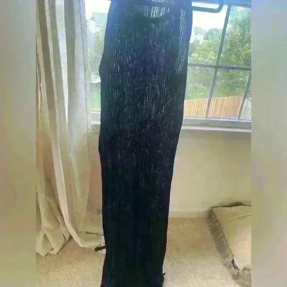 Women’s black cover up dress size L